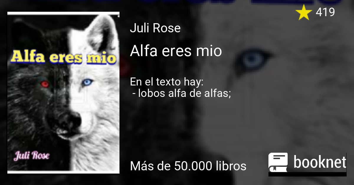 Alfa eres mio Leer libros online, descargar fb2 mobi epub en Booknet