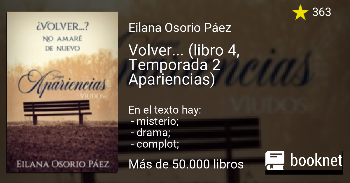 Volver... (libro 4, Temporada 2 Apariencias) leer libro en línea en Booknet