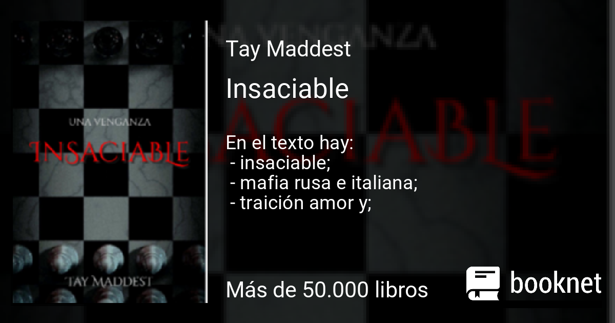 Insaciable leer libro en línea en Booknet