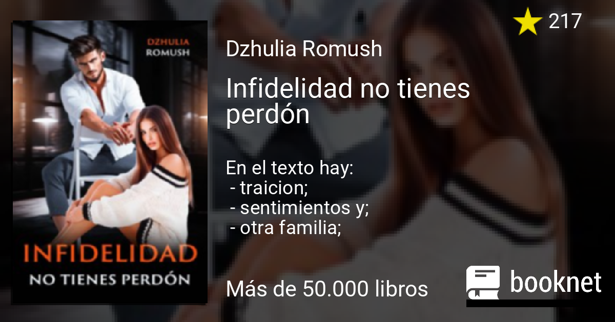 Infidelidad no tienes perdón leer libro en línea en Booknet
